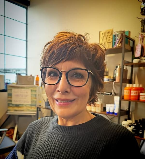 Shaggy Pixie with Women with Glasses