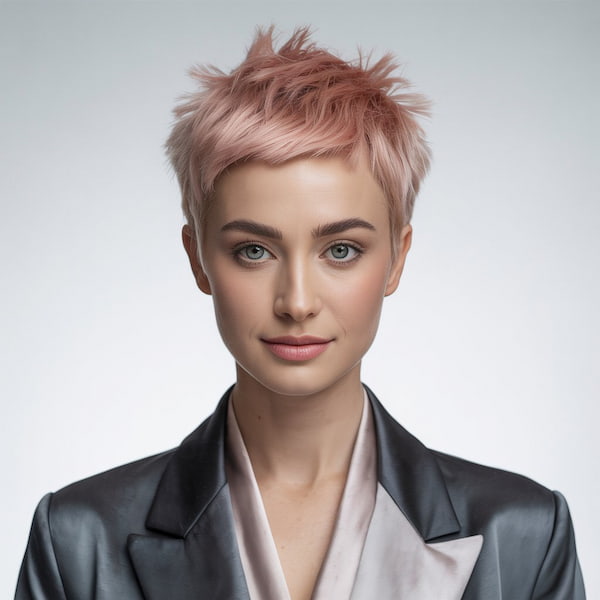 Short Pinkish Spiky Pixie&nbsp;