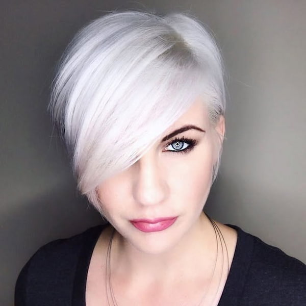 Soft Blonde Long Pixie 