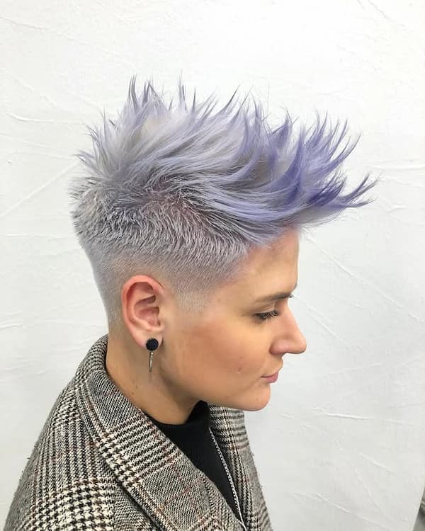 Punk Spikes with Shaved Back