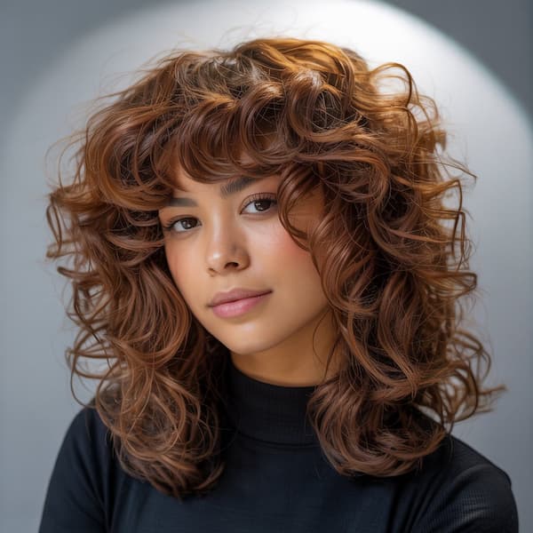 Thick Bouncy Shaggy Haircut 