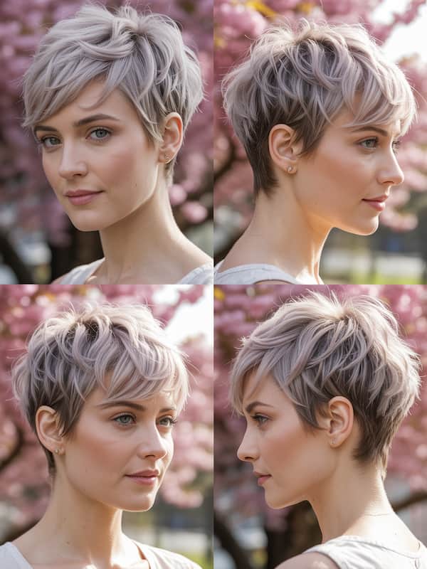 Two Tones Shaggy Pixie for Edgy Women 