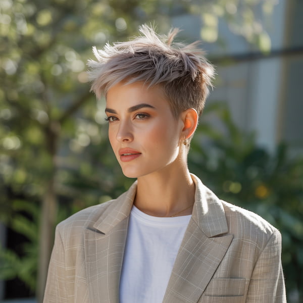 Undercut Pixie with Spiky Layers