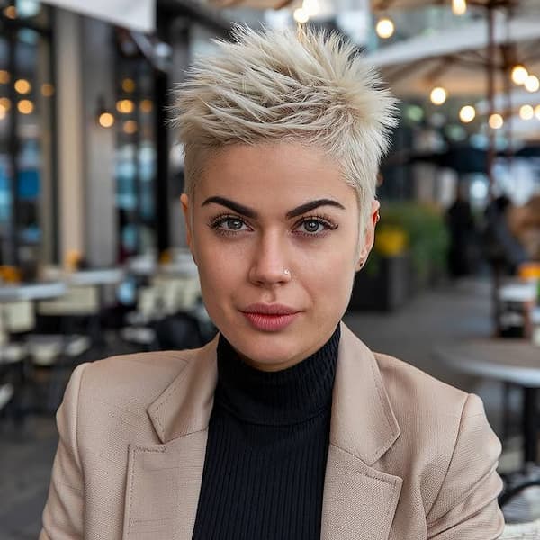 Very Short Spiky Pixie 