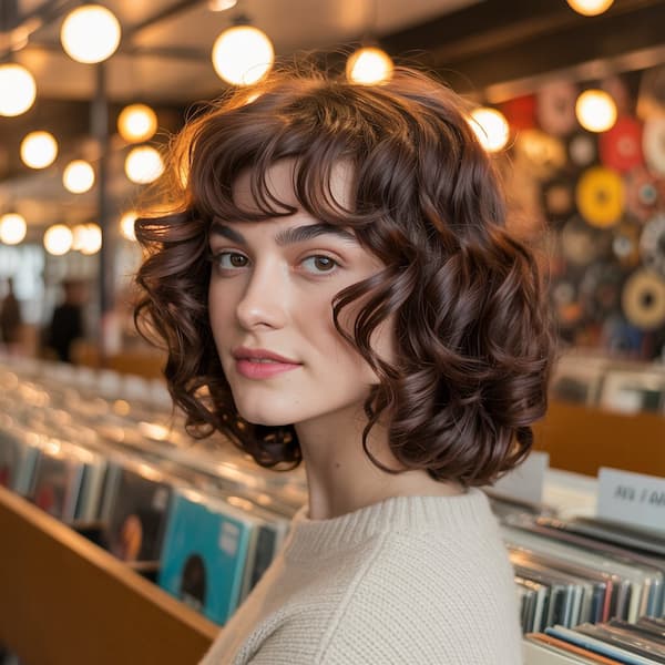 Vintage Shaggy Long Bob 