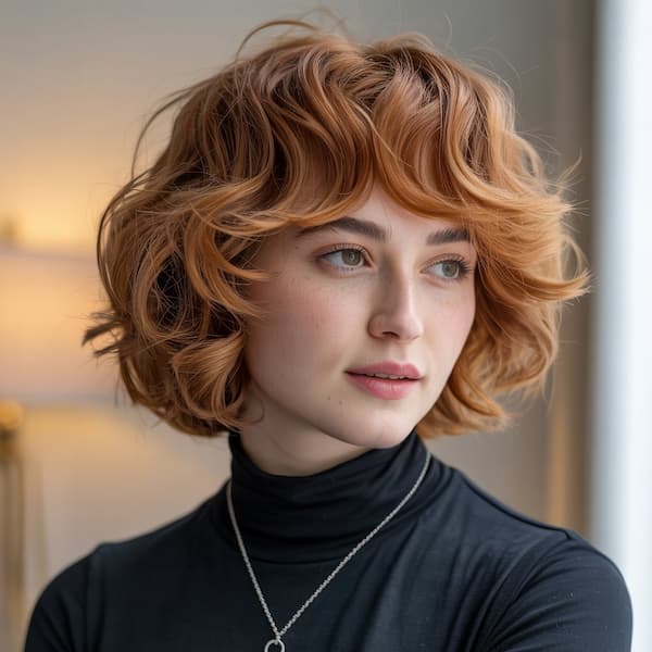 Wavy Layered Shaggy Bob 