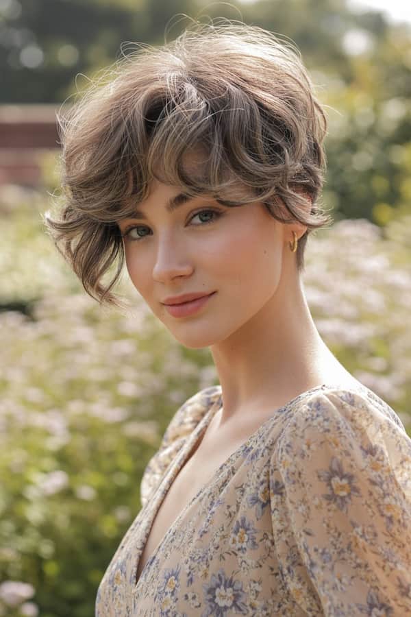 Wavy Pixie for Thick Hair