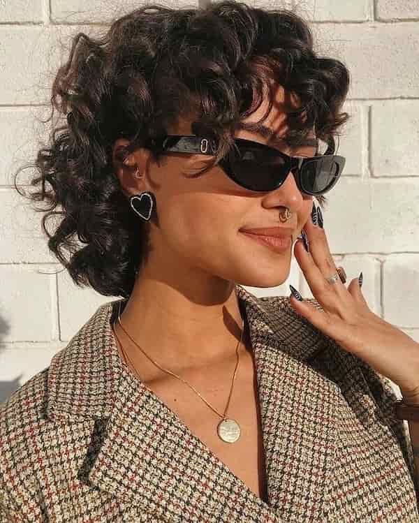 Layered Wavy Bixie with Wispy Bangs