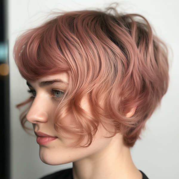 Long Pixie with Nape and Blunt Bangs