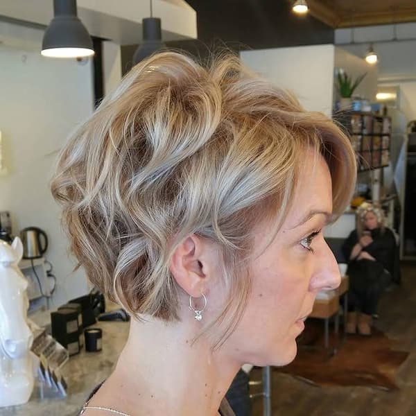 Textured Wavy Pixie Cut 