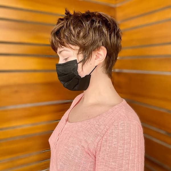 Wavy Pixie with Long Layers 