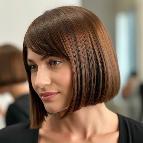 Blunt Bob with Side Bangs