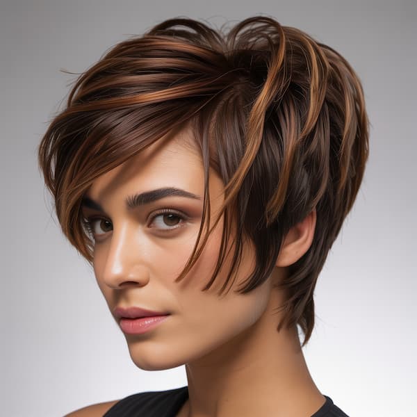 Choppy Pixie with Highlights&nbsp;