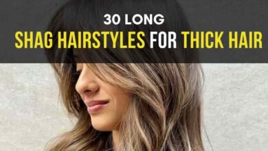 Long Shaggy Hairstyles for Thick Hair
