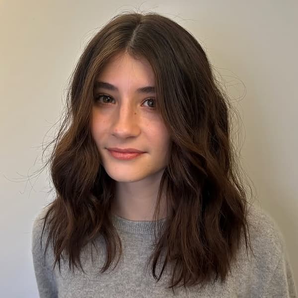 Natural Wavy Mid-Length Haircut&nbsp;
