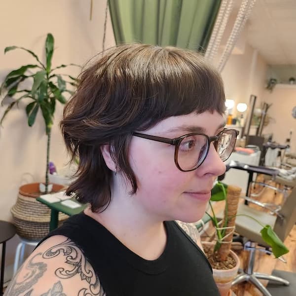 Shaggy Pixie Bob with Blunt Baby bangs&nbsp;