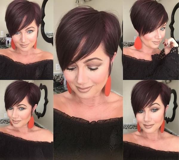 Layered Pixie with Side Bangs