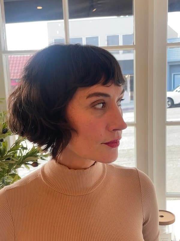 Textured Bob with Baby Bangs&nbsp;
