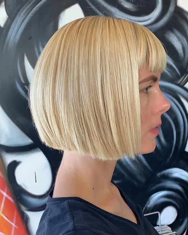 Blunt Bob with Bangs