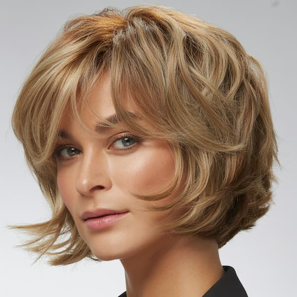 Messy Layered Bob with Choppy Bangs
