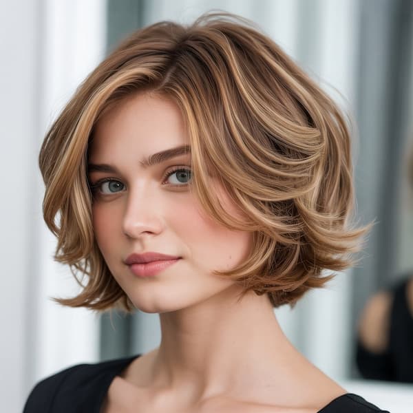 Textured Bob with Multiple Layers&nbsp;