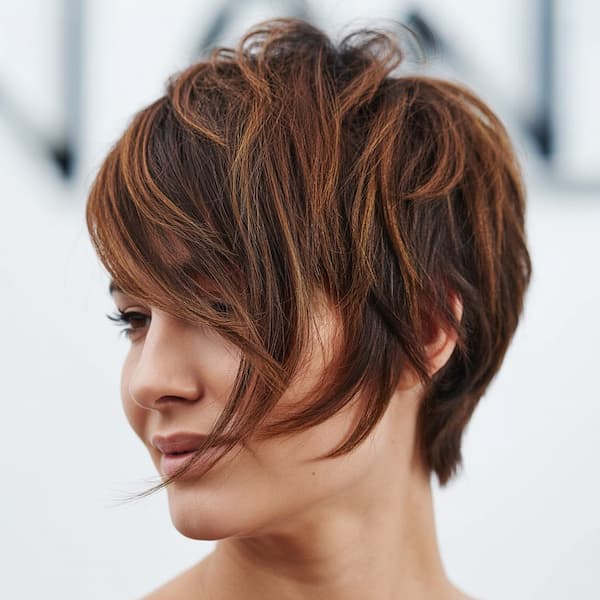 Layered Stacked Pixie with Side Bangs&nbsp;