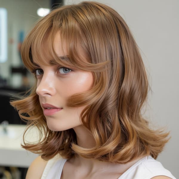 Lob with Face Framing Layers&nbsp;