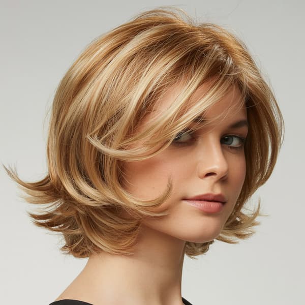Feathered Bob with Face Framing Layers