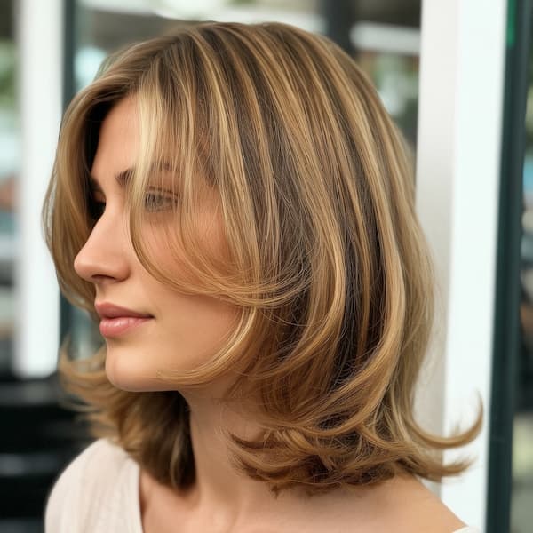 Quick Weave with Swoopy Bangs&nbsp;