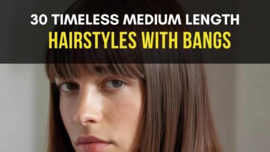 Cool Medium Length Hairstyles with Bangs