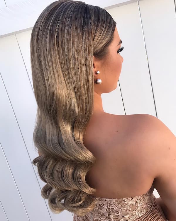 Glam Wavy Half Down