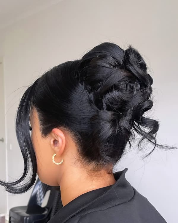 Messy Bun and Tendrils