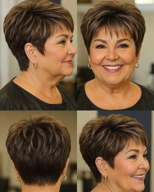 Spiky Layered Pixie