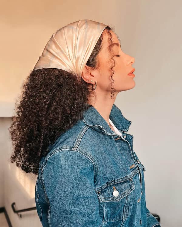Scarf-Tie Hairstyle