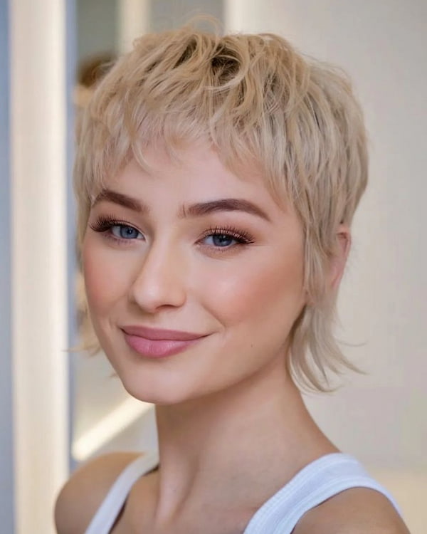 Soft Blonde Pixie
