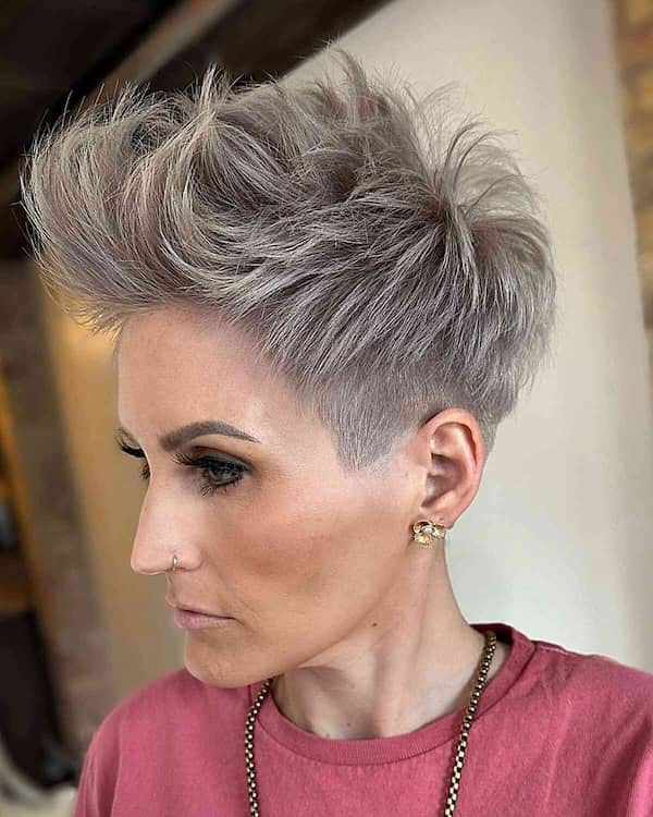Edgy Spiky Undercut Pixie