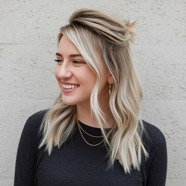 Chic Half-Crown Half-Down