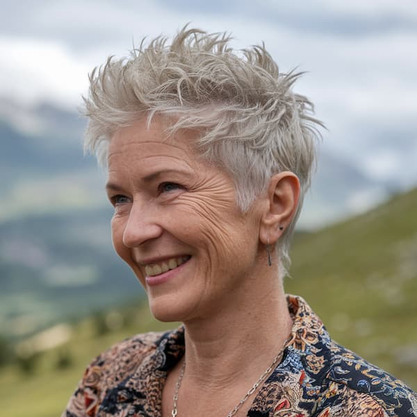 Spiky Undercut Pixie
