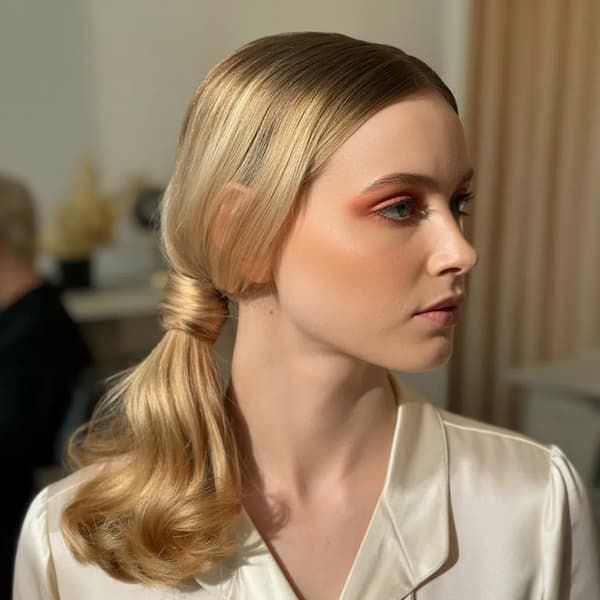 Simple Wrapped Ponytail