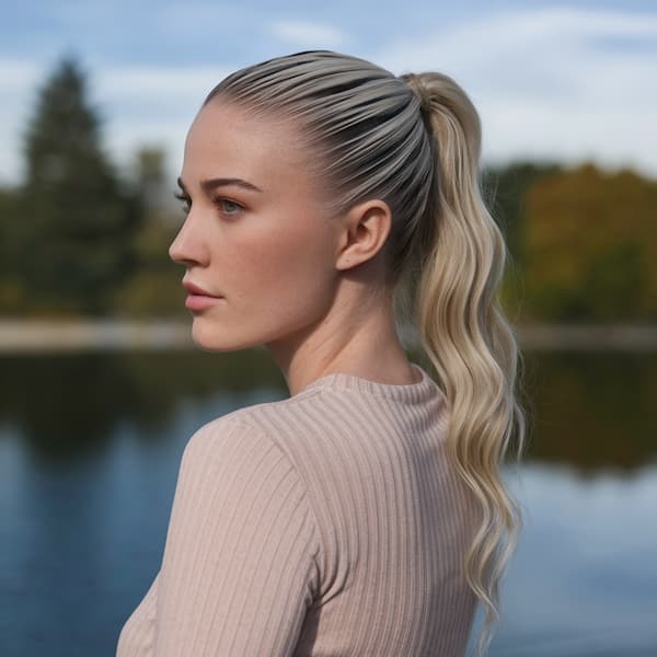 Loose Curly Ponytail