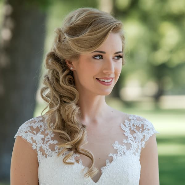 Bridal Side Ponytail