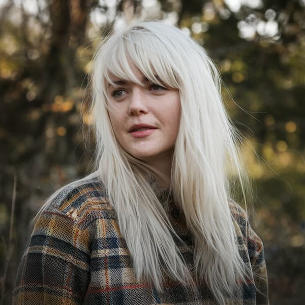 Side-Swept Bangs with Medium Layers