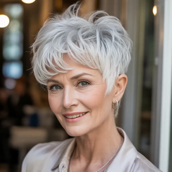 Messy Spiky Layered Pixie