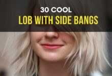 30 Cool Lob with Side Bangs for All Women