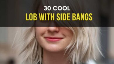 30 Cool Lob with Side Bangs for All Women