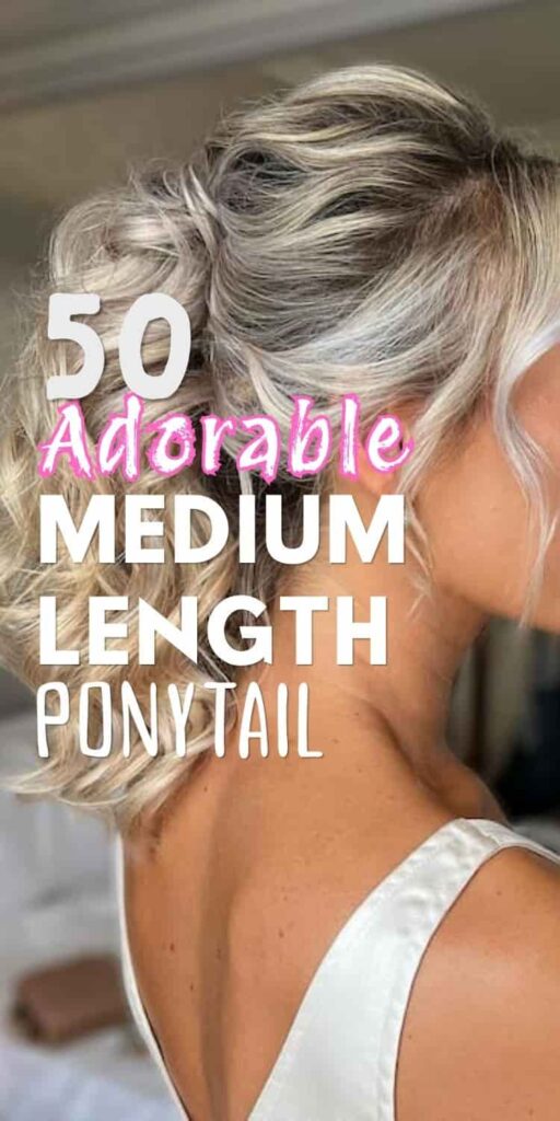 Adorable Medium Length Ponytail Hairstyles To Try