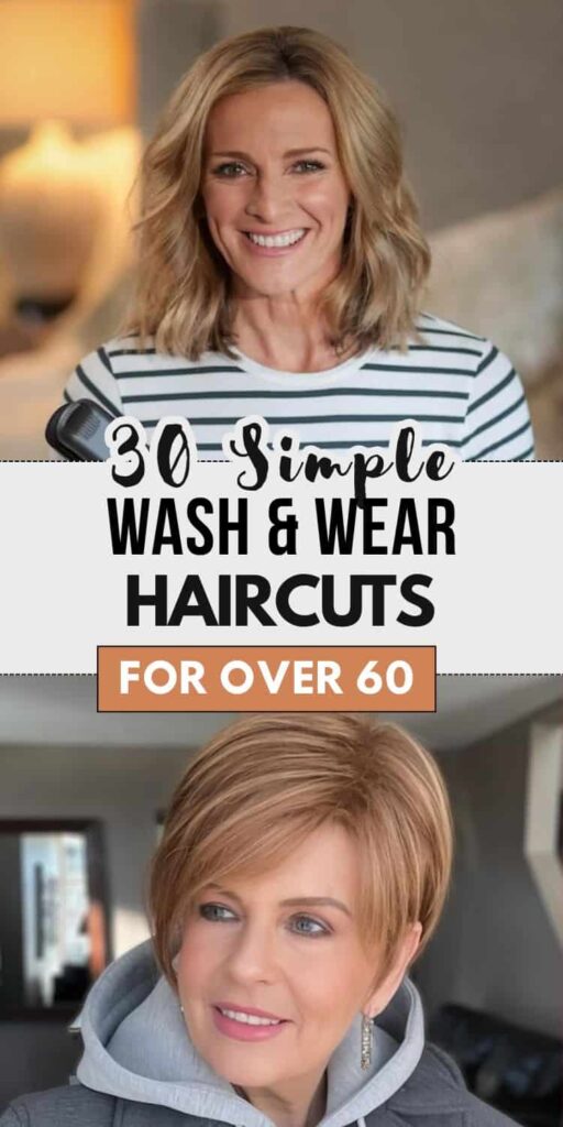 30 Wash and Wear Haircuts for Over 60