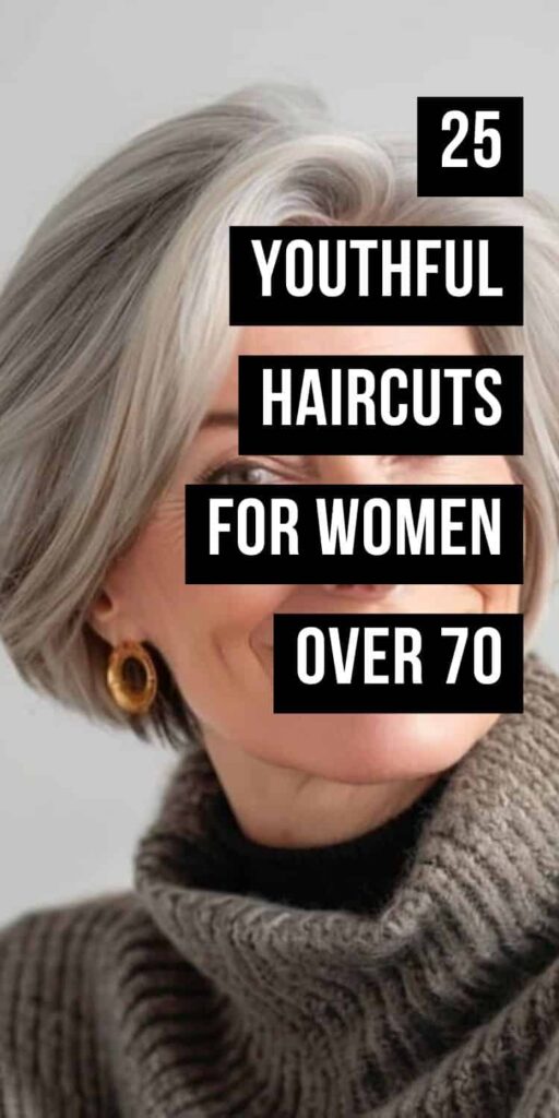 Youthful Short Haircuts for Women Over 70