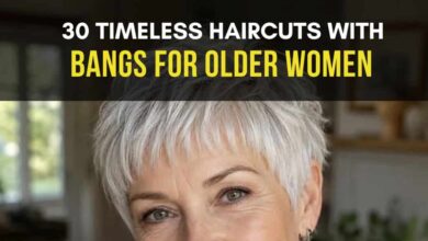 30 Timeless Haircuts with Bangs for Older Women
