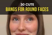 Cute Bangs for Round Faces